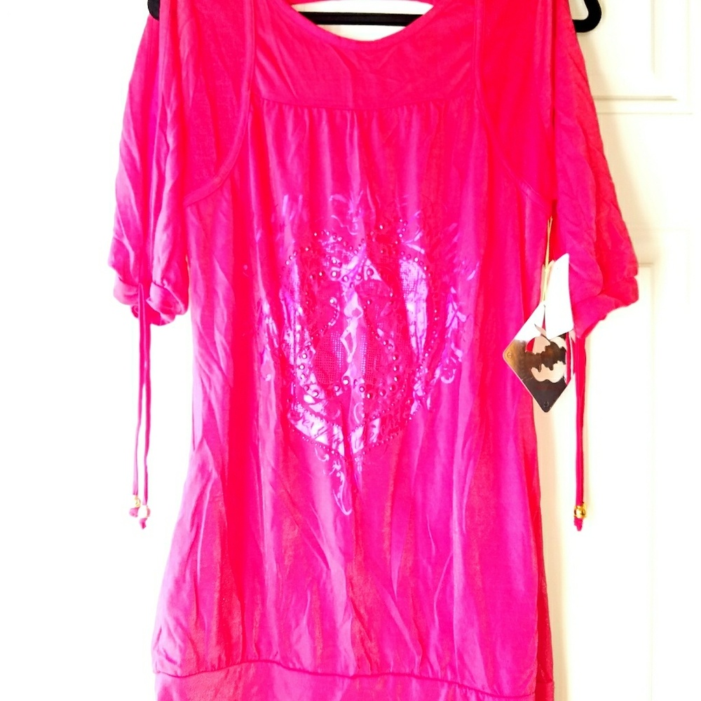 Apple bottoms pink flame dress